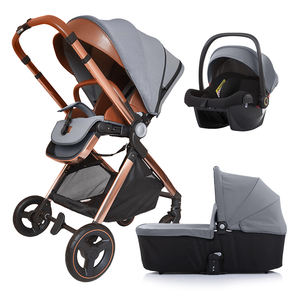 Poussette de couchage de luxe portable, facile à transporter poussette de voyage légère siège auto 3 en 1 très pratique - Product Image 3