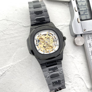 Montre de haute qualité au design squelette, boîtier en acier inoxydable 316, mouvement mécanique entièrement automatique fabriqué par GS Factory - Product Image 3