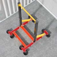 Barres parallèles horizontales au sol avec support, barre de suspension, étireur de bras, anneaux d'entraînement en acier réglables en hauteur pour la musculation à domicile