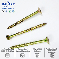 Malaxy One-Stop Procurement Gamme complète de tailles Vis à bois à tête fraisée à embase cruciforme en acier à haute teneur en carbone DIN 7997