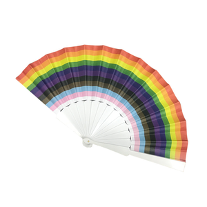 Hochwertiger Werbeartikel: Tragbarer Papier- und Kunststoff-Faltfächer mit individuellem Logo-Aufdruck, umweltfreundlich - Product Image 2
