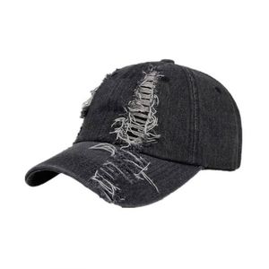 Casquette de baseball sans visière en denim délavé de haute qualité, vente en gros - Product Image 4