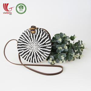 Sac de paille, sac en rotin avec ficelle en plastique fabriqué en gros au Vietnam - Product Image 4