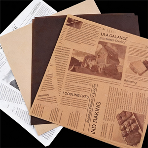 Papel de Embalaje Decorativo Kraft Resistente al Aceite Impreso Personalizado para Pizza, Hamburguesas, Frituras y Cestas de Comida Rápida - Product Image 1