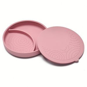 Assiette à ventouse en silicone pour bébé avec couvercle, qualité alimentaire, sans BPA, vaisselle pour tout-petits et enfants, passe au lave-vaisselle - Product Image 2
