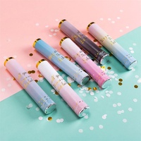 Vente chaude personnalisé couleur unie confettis canon fête Popper biodégradable fête Poppers pour anniversaire désherbage décoration