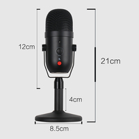 Takenoken Intelligent Cardioid Pattern Condensateur USB Microphone Réduction du bruit pour l'enregistrement de podcasting de jeux sur Smartphones