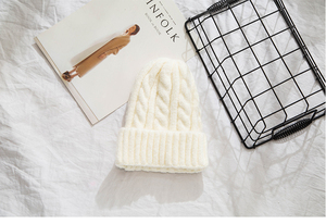 2020 hat female autumn and winter twist knit wool top hat Korean version wild hood casual student heard cold protection hat - Product Image 3