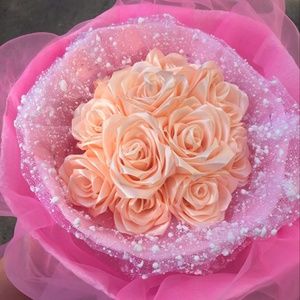 ริบบิ้นผ้าซาตินโพลีเอสเตอร์ 100% ขนาด 38 มม. ยาว 100 หลาต่อม้วน สำหรับห่อของขวัญวันเกิด วันคริสต์มาส วันแม่ วันวาเลนไทน์ งานแต่งงาน - Product Image 4