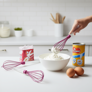 MetalTex Mr Whip <b>Silicone</b> Whisk Pack Of 6 <b>Baking</b> Pastry Tool - Product Image 3