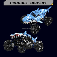 Mould King 18032 McWheel Monster Truck Megalodon, modèle de construction en blocs, jouet MOC, briques créatives, puzzles, cadeaux pour adultes