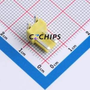 XY-VH3.96-2A21-YT Wire-to-Board Pin Header Bent Lead Through Hole,P=3.96mm Connector 1x2P 3.96mm Right Angle Insert VH - Product Image 1