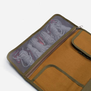 Sac de rangement pour piquets de tente Explorers, 60x38cm, organisateur en tissu Oxford pour clous de sol de camping, type Trigone V - Product Image 1