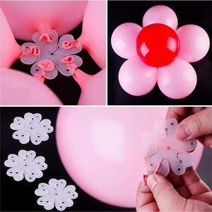 Oferta: 100 Clips para Globos con Forma de Flor, para Decoración de Bodas y Fiestas de Cumpleaños - Product Image 4