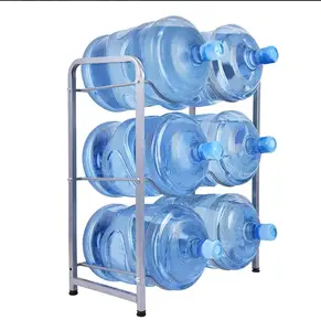 Promotion 3 layer 6 bottles 5 Gallon Mineral Water Bottle Stand for sale