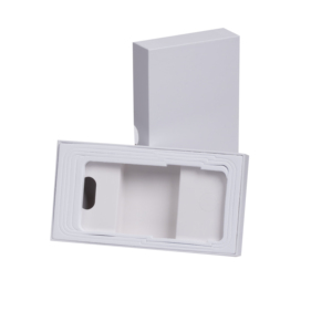 Mỏng các tông màu trắng trường hợp điện thoại với phí khe cắm, tùy chỉnh cho <span class=keywords><strong>iPhone</strong></span> 12-15 Pro Max cộng với, bán lẻ hiển thị bao bì giải pháp - Product Image 2