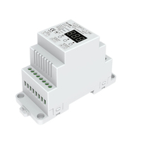 Gradateur Rail DIN 2 canaux AC Triac DMX gradateur double canal sortie silicium DMX 512 contrôleur AC 110V 220V numérique