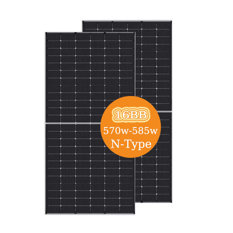 N-Type for Half Cell Bifacial Solar Panels 570W/575W/580W PV Module ...