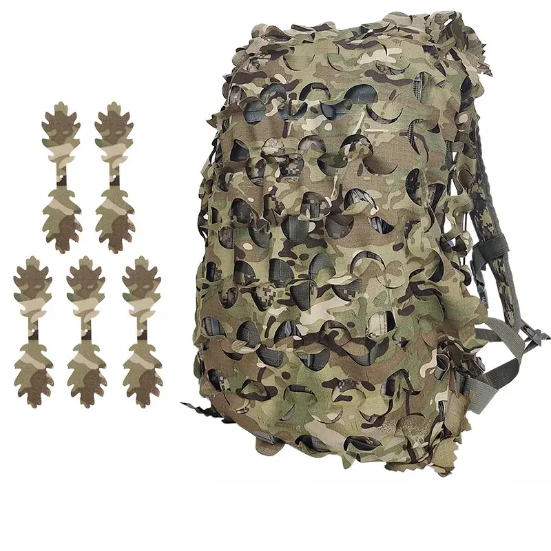 Mochila táctica de 60L y 80L, cubierta de camuflaje, CS, para acampar al aire libre, senderismo, cubierta de mochila, CP, Camuflaje multisitio