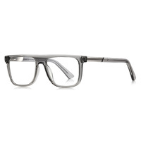 Monture de lunettes unisexe pour homme d'affaires, design carré de marque, lunettes optiques à charnière à ressort en métal, pour lecture, modèle 2331