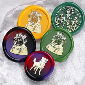 Ensemble de sceaux en cire King Charles, sceaux en métal gravés sur le thème du chien, pour cadeau de mariage - Product Image 3