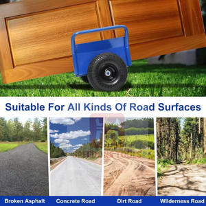 Troli Logam Heavy Duty Auto-Clamp dengan Ban Karet Padat 10 inci untuk Plat dan Drywall Sebagai Troli Plat Baja Industri - Product Image 3