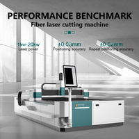 Nouvelle machine de découpe laser à fibre CNC pour métal, 1500W, 3000W, 6000W, à table unique, modèle 3015, prix réduit