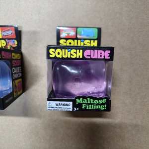 Holographic Glitter Square TPR Squishy <b>Toy</b> with Ice Texture for Anxiety Relief and <b>Educational</b> Play for Kids and Teens Squeeze - Product Image 2