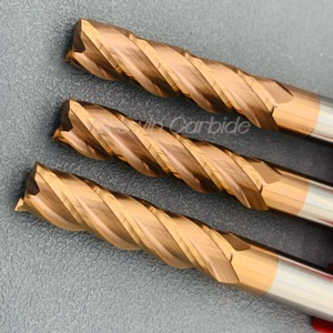 <strong>Tungsten</strong> Carbide 4 Flutes HRC55 Flat <strong>End</strong> <strong>Mill</strong> With Coating HRC55 Carbide Milling Cutter Cnc Milling Cutters - Product Image 4