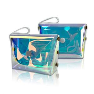 Monedero Transparente de PVC Holográfico, Elegante y Lindo, Impermeable, Mini Bolso para Niñas, Venta al Por Mayor - Product Image 3
