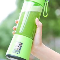 Extracteur de jus de fruits électrique portable 380 ml, mixeur à smoothies rechargeable par USB pour la maison, bouteille de sport, tasse à jus