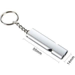 Sifflet en alliage d'aluminium Sifflet de survie en métal à haute fréquence et à haut décibel Sifflet de survie en plein air - Product Image 4