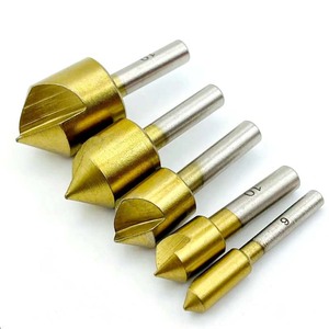Sistema británico 3/8 ''1/2'' 3/4 ''Flauta simple recubierta de Titanio Cortador de biselado de 90 grados <span class=keywords><strong>Prensa</strong></span> de taladro de chaflán - Product Image 2