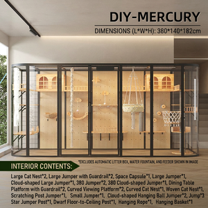 Panneau perforé réglable DIY en verre trempé courbé multi-niveaux pour villa en bois, idéal pour la décoration moderne - Product Image 3