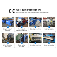 Vente directe d'usine, machine d'ouverture multifonctionnelle, production de laine, machine de cardage de laine, machine de collage thermique