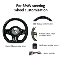 Volant sport en fibre de carbone et suède pour BMW Série 3/4 F30 F20 M4 F82 F10 M5 X3 F25 X1 E84 F32 330i F30 F15 E92 CS F05