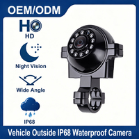 Cámara de Visión Lateral para Vehículos Starlight con Visión Nocturna a Todo Color AHD, 1080P, IP68, Grado Industrial, Gran Angular de 165°, para Mezcladoras de Construcción
