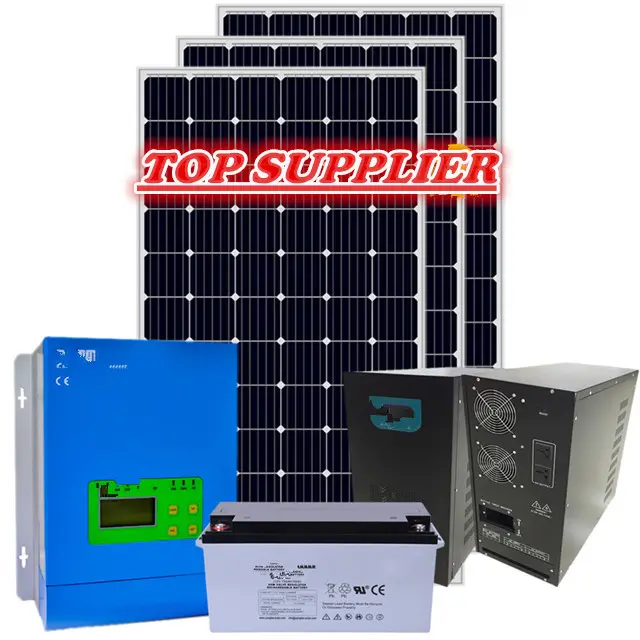 Hernieuwbare Zonne-energie Opslag 8KW 10KW Compleet Off-Grid Solar Power Station Full House Generator Systeem