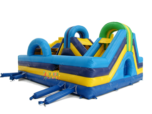 어린이를위한 조이라이즈 블루 풍선 장애물 코스 콤보-PVC 소재 1000KG 용량 7x6x3.6m 크기 - Product Image 4