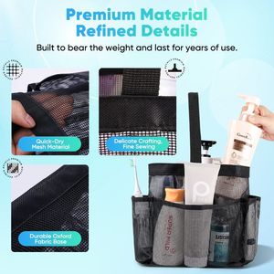 Large Capacity Mesh <strong>Shower</strong> Caddy Portable <strong>Shower</strong> Caddy Bag with 8 Pocket for Travel - Product Image 3