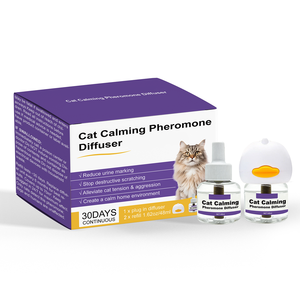 Cat Calming Pheromone <b>Diffuser</b> Kit | 60 Days Use | Reduce Urine Marking & Anxiety | US <b>Plug</b> <b>In</b> - Product Image 1