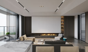 <span class=keywords><strong>Estilo</strong></span> moderno al por mayor de pared de televisión moderna de madera consola multimedia de lujo muebles de sala de estar <span class=keywords><strong>mueble</strong></span> de TV montado en la pared - Product Image 2