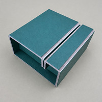 Boîte d'emballage pliable en carton gris pour bijoux, bracelet, collier, bague, montre, cadeau, avec logo personnalisé