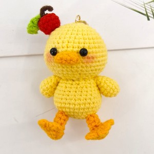 Porte-clés au crochet fait main, poupée amigurumi au crochet, mini-anges au crochet, porte-clés en forme de fruits, cerises et canards - Product Image 3