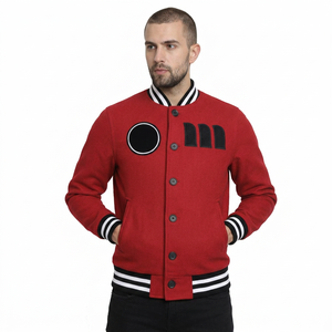 SAAR INDUSTRIES B2B Custom Breathable Vintage Motorcycle <b>Jacket</b> Bulk Bomber <b>Baseball</b> Uniform <b>Men</b> Team Wear Fleece Outerwear Hip - Product Image 1
