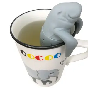 समुद्र शेर प्यारा जानवर चाय Infuser रचनात्मक चाय झरनी चाय सामान विसारक