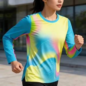 Camiseta Deportiva Unisex con Protección Solar, Secado Rápido, UPF50, Protección UV, Diseño de Malla, para Correr y Ciclismo al Aire Libre, Personalizable - Product Image 4