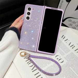 เคสโทรศัพท์ดีไซน์หรูหรา สายคริสตัลวิบวับ ประดับเพชร สำหรับ Samsung <span class=keywords><strong>Z</strong></span> Fold6 Fold5 Fold4 <span class=keywords><strong>Z</strong></span> Flip6 Flip5 Flip3 ป้องกันการกระแทก - Product Image 2