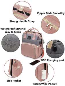 Mochila <span class=keywords><strong>de</strong></span> Moda para Pañales <span class=keywords><strong>de</strong></span> Bebé, Bolsa <span class=keywords><strong>de</strong></span> Viaje para el Cuidado del Bebé, Mochila <span class=keywords><strong>de</strong></span> Hombro con Diseño <span class=keywords><strong>de</strong></span> Dibujos Animados - Product Image 3