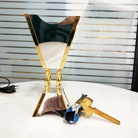 Brûleur d'Encens Bakhoor au Charbon pour Oud, Résine d'Encens, Censer pour Bâtonnets et Cônes d'Encens Oud, Brûle-Encens Arabe Makhara